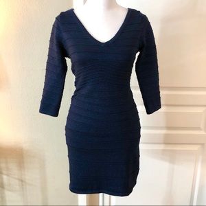 xxi blue mini dress with a subtle shine